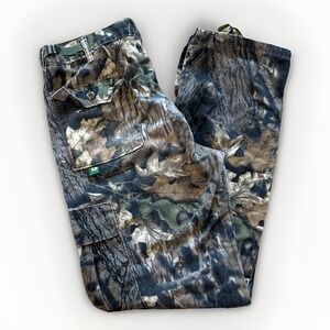 Mossy Oak Pants Mens 36 x 33 Jeans Break Up Infinity Camo Hunting Cargo Vtg 90s